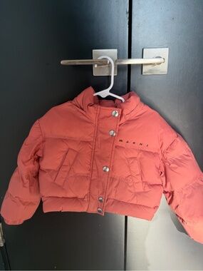 Marni Kids Coral Puffer Jacket